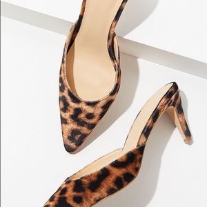 UO Leopard Kitten Heel Mule